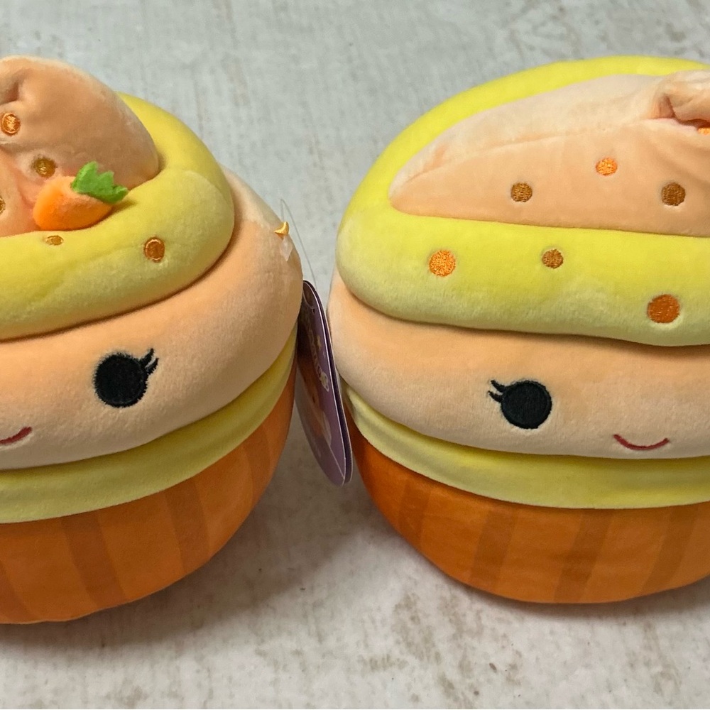 Cute Yellow & Orange Cupcake Plush Toy - Soft Stuffed Cupcake